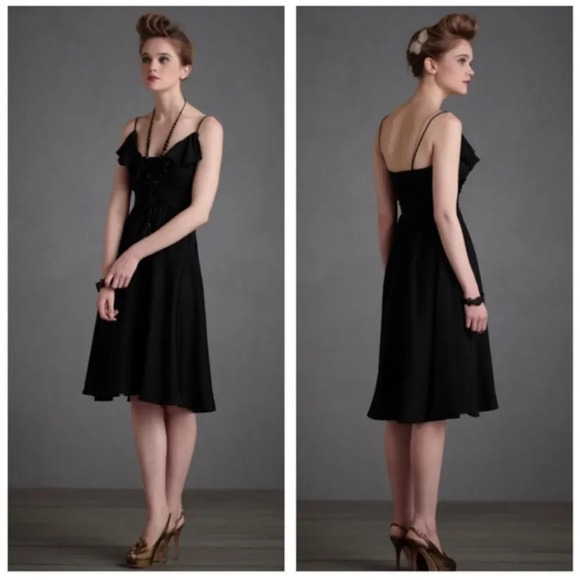 NWOT Quillaree BLHDN for Anthropologie Dress Homecoming Prom Silk Dress - Picture 1 of 6